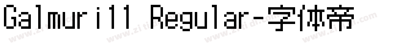 Galmuri11 Regular字体转换